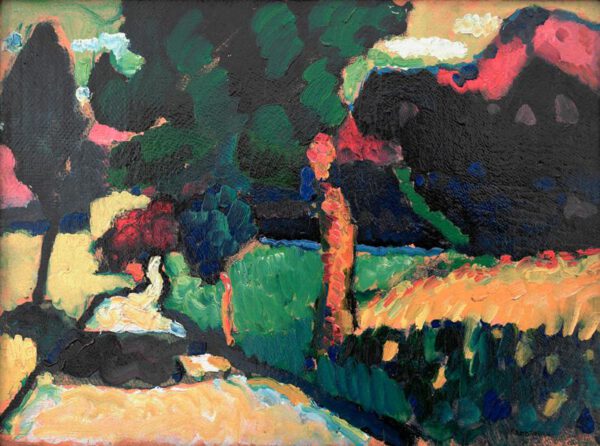 Wassily Kandinsky "Murnau Sommerlandschaft" 45 x 34 cm