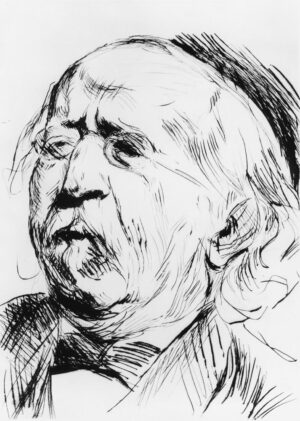 Max Liebermann "Porträt" 21 x 28 cm