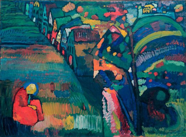 Wassily Kandinsky "Bild Mit Häusern" 131 x 97 cm