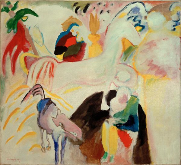 Wassily Kandinsky "Pferde" 107 x 97 cm