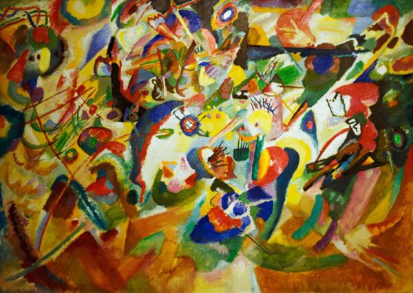 Wassily Kandinsky "Entwurf Zu Einer Komposition" 125 x 90 cm