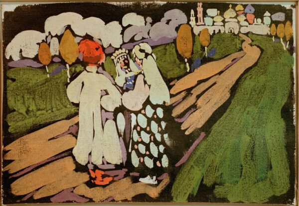 Wassily Kandinsky "Russische Szene" 24 x 17 cm