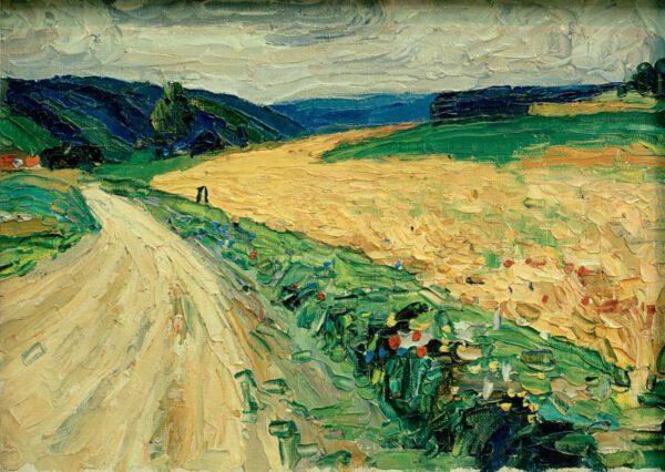 Wassily Kandinsky "Kallmünz Naturstudie Zur Gelben Postkutsche" 33 x 23 cm