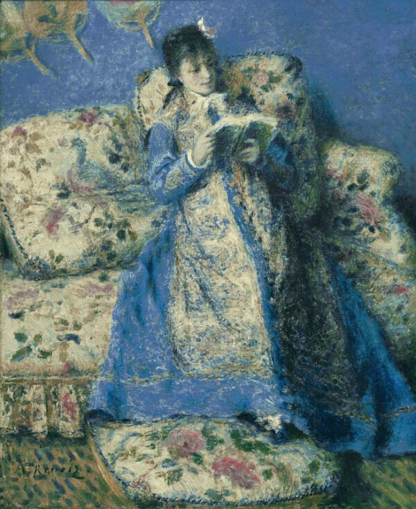 Auguste Renoir "Madame Monet lesend" 50 x 61 cm