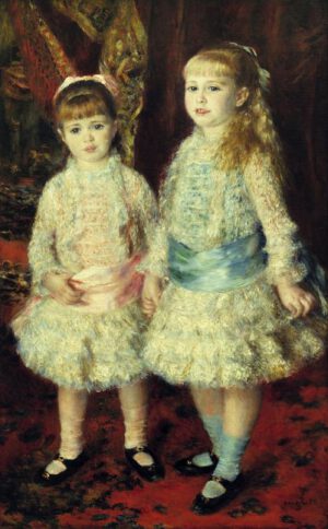 Auguste Renoir "Demoiselles Cahen d’Anvers (Rosa und Blau)" 74 x 119 cm