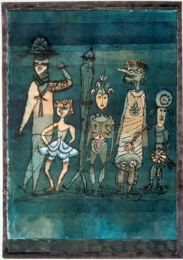 Paul Klee "Masken" 31 x 43 cm