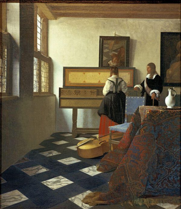 Jan Vermeer "Die Musikstunde" 65 x 74 cm