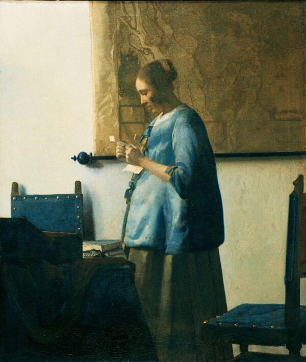 Jan Vermeer "Briefleserin in Blau" 39 x 57 cm