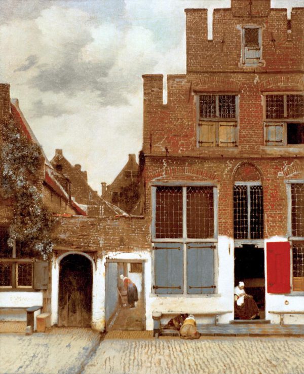 Jan Vermeer "Straße in Delft" 44 x 54 cm