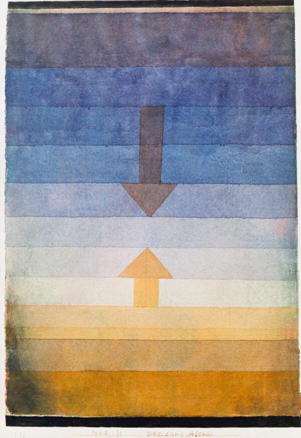Paul Klee "Scheidung Abends" 23 x 34 cm