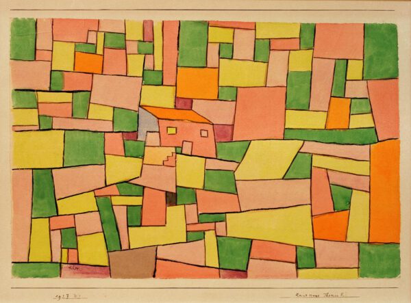 Paul Klee "Landhaus Thomas R." 47 x 31 cm