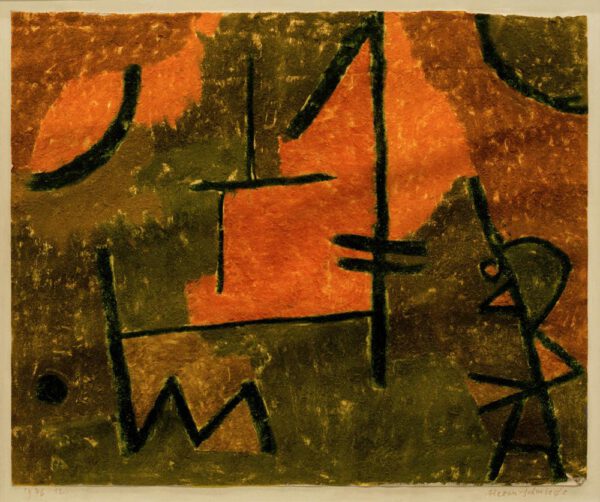 Paul Klee "Hexen-Schmiede" 40 x 33 cm