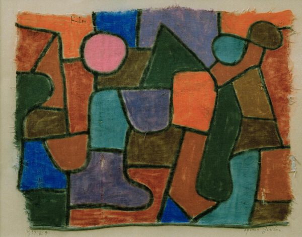 Paul Klee "Spätes Glühen" 34 x 27 cm