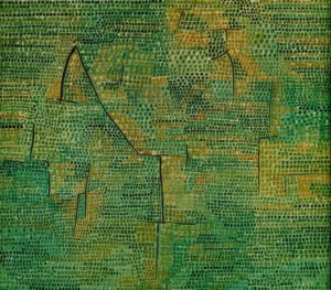Paul Klee "Entlegene Landschaft" 41 x 41 cm