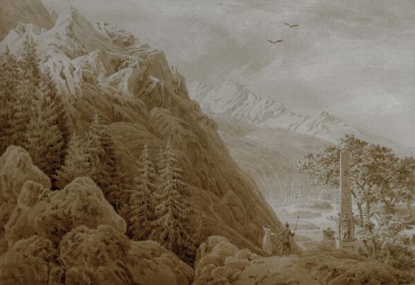 Caspar David Friedrich "Der Herbst"  27 x 19 cm
