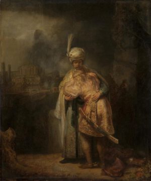 Rembrandt “David nimmt Abschied von Jonathan“ 61.5 x 73 cm