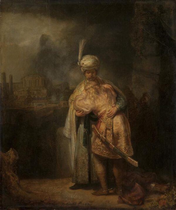 Rembrandt “David nimmt Abschied von Jonathan“ 61.5 x 73 cm