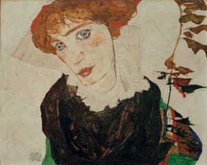 Egon Schiele "Bildnis Wally" 40 x 33 cm