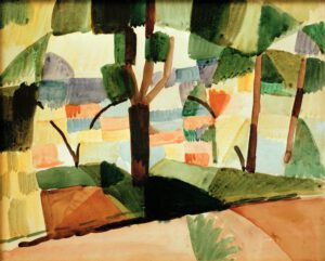 August Macke "Kandern IV" 38 x 23 cm