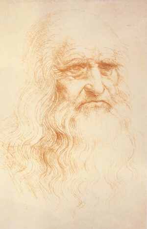 Leonardo da Vinci "Selbstbildnis" 21 x 33 cm