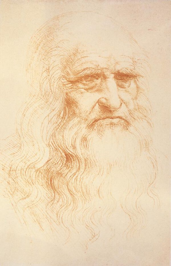 Leonardo da Vinci "Selbstbildnis" 21 x 33 cm