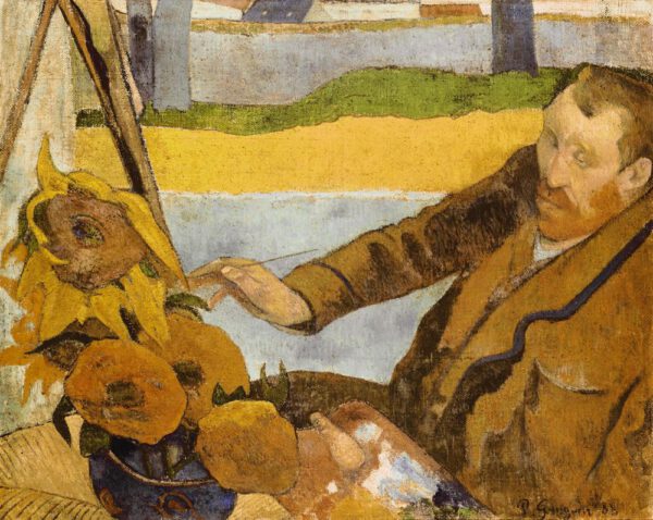 Paul Gauguin "Vincent van Gogh, Sonnenblumen malend"  91 x 73 cm