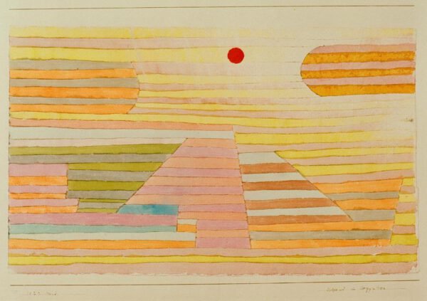 Paul Klee "Abend in Ägypten" 35 x 24 cm