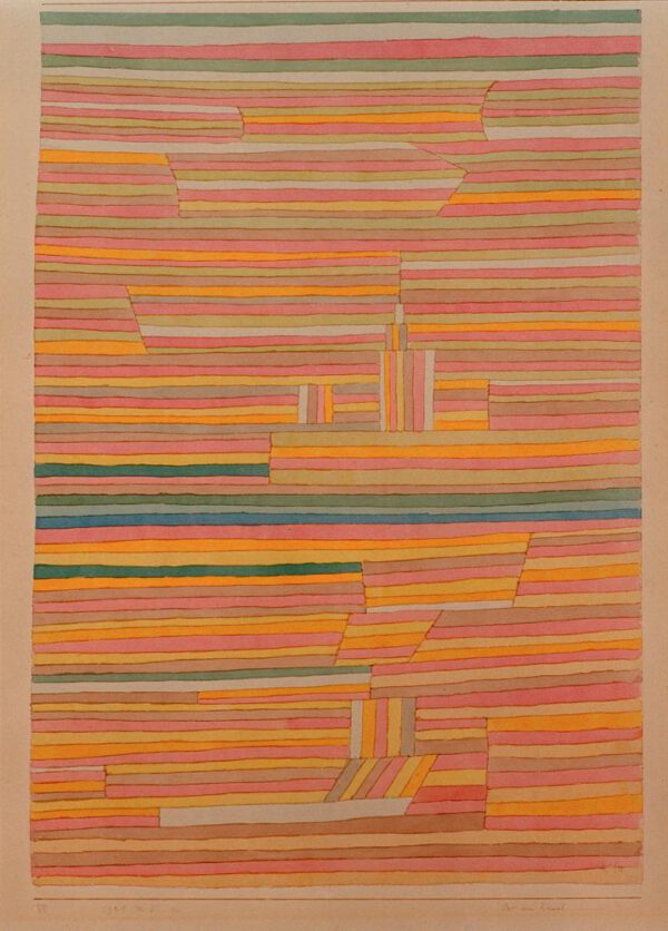 Paul Klee "Ort am Kanal" 31 x 45 cm