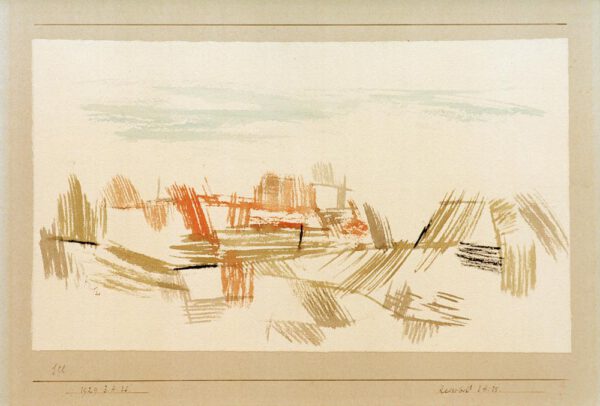 Paul Klee "Reisebild 3. H. 25" 31 x 18 cm