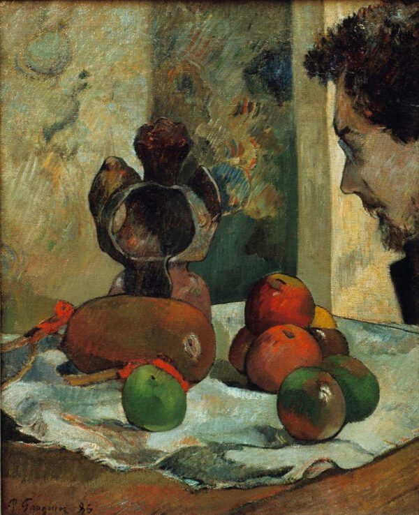 Paul Gauguin "Stillleben mit dem Provil von Laval"  38 x 46 cm
