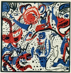 Wassily Kandinsky "Große Auferstehung" 22 x 22 cm