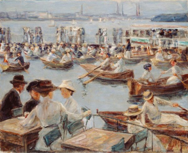 Max Liebermann "An der Alster in Hamburg" 104 x 86 cm