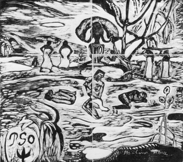 Paul Gauguin "Der Tag Gottes"  20 x 18 cm