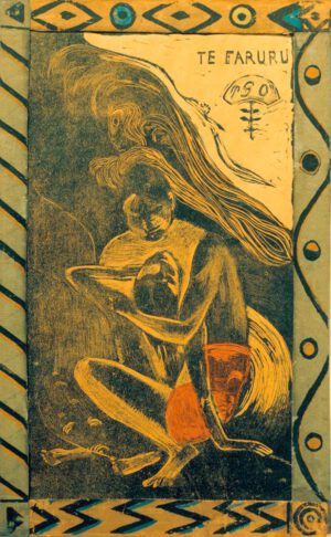 Paul Gauguin "Sich Liebende"  20 x 36 cm