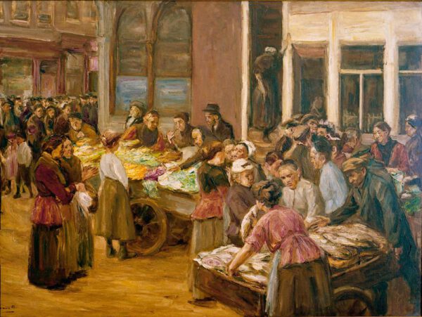 Max Liebermann "Judengasse in Amsterdam" 178 x 128 cm