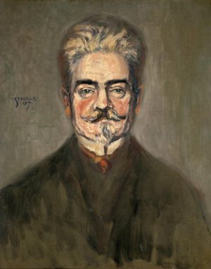 Egon Schiele "Bildnis Leopold Czihaczek" 50 x 63 cm