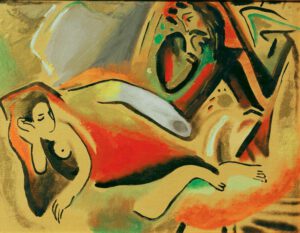 August Macke "Märchen (Sindelsdorf)" 43 x 33 cm