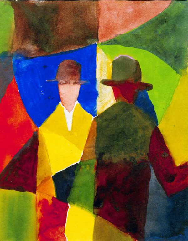 August Macke "Spiegelbild im Schaufenster" 23 x 29 cm