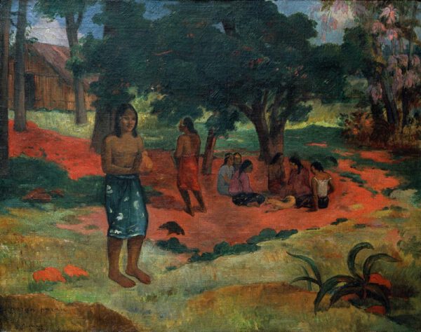 Paul Gauguin "Die geflüsterten Worte (Parau parau II)"  96 x 76 cm