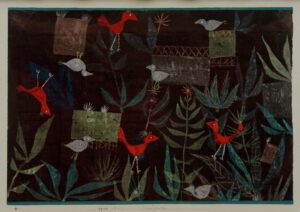 Paul Klee "Vogelgarten" 39 x 27 cm