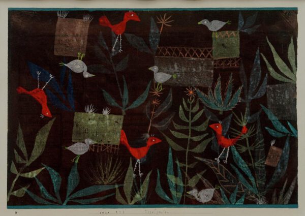 Paul Klee "Vogelgarten" 39 x 27 cm
