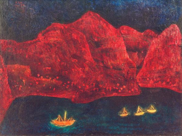 Paul Klee "Südliche Küste abends" 47 x 36 cm