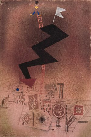 Paul Klee "Gebannter Blitz" 30 x 44 cm