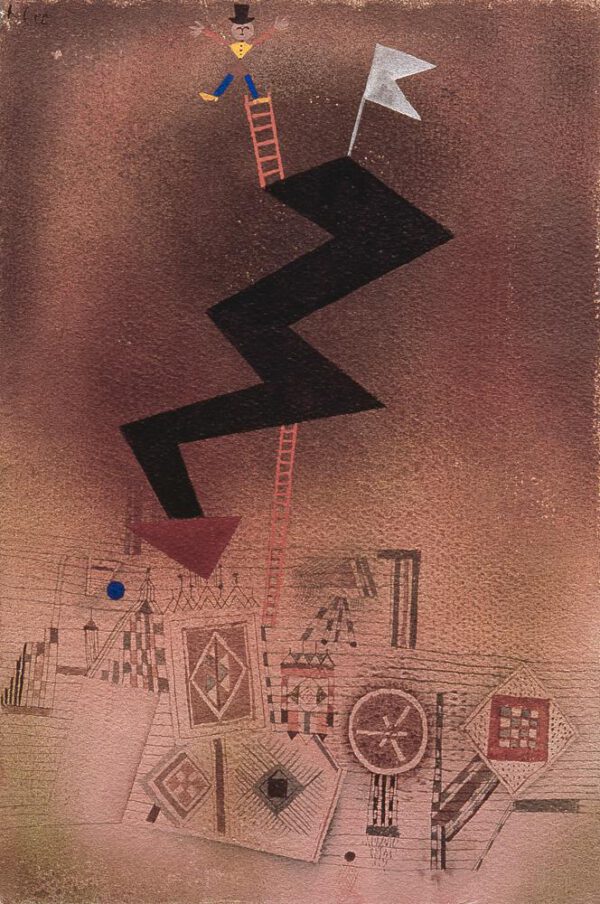 Paul Klee "Gebannter Blitz" 30 x 44 cm