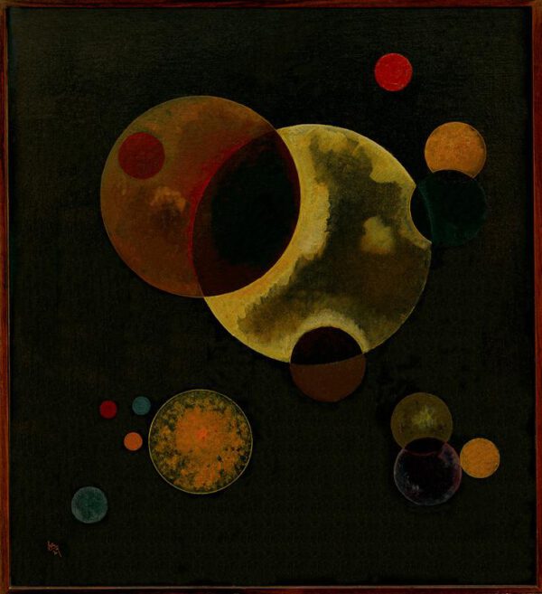 Wassily Kandinsky "Schwere Kreise" 52 x 57 cm