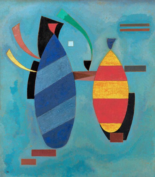 Wassily Kandinsky "Beide Gestreift" 70 x 80 cm