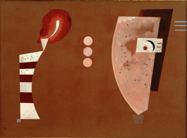 Wassily Kandinsky "Mitten Kreise" 48 x 33 cm