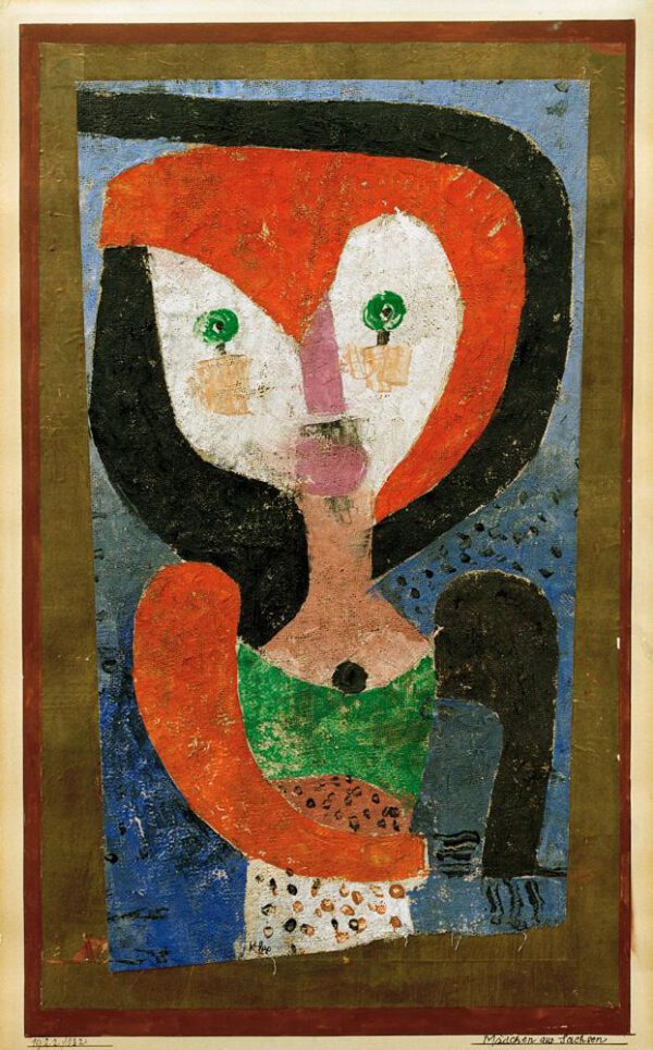 Paul Klee "Mädchen aus Sachsen" 22 x 32 cm