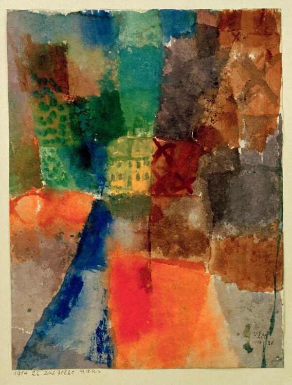 Paul Klee "Das gelbe Haus" 21 x 27 cm