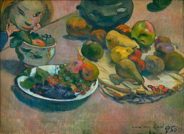 Paul Gauguin "Stillleben mit Früchten"  58 x 43 cm